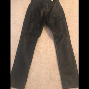 Faux leather leggings
